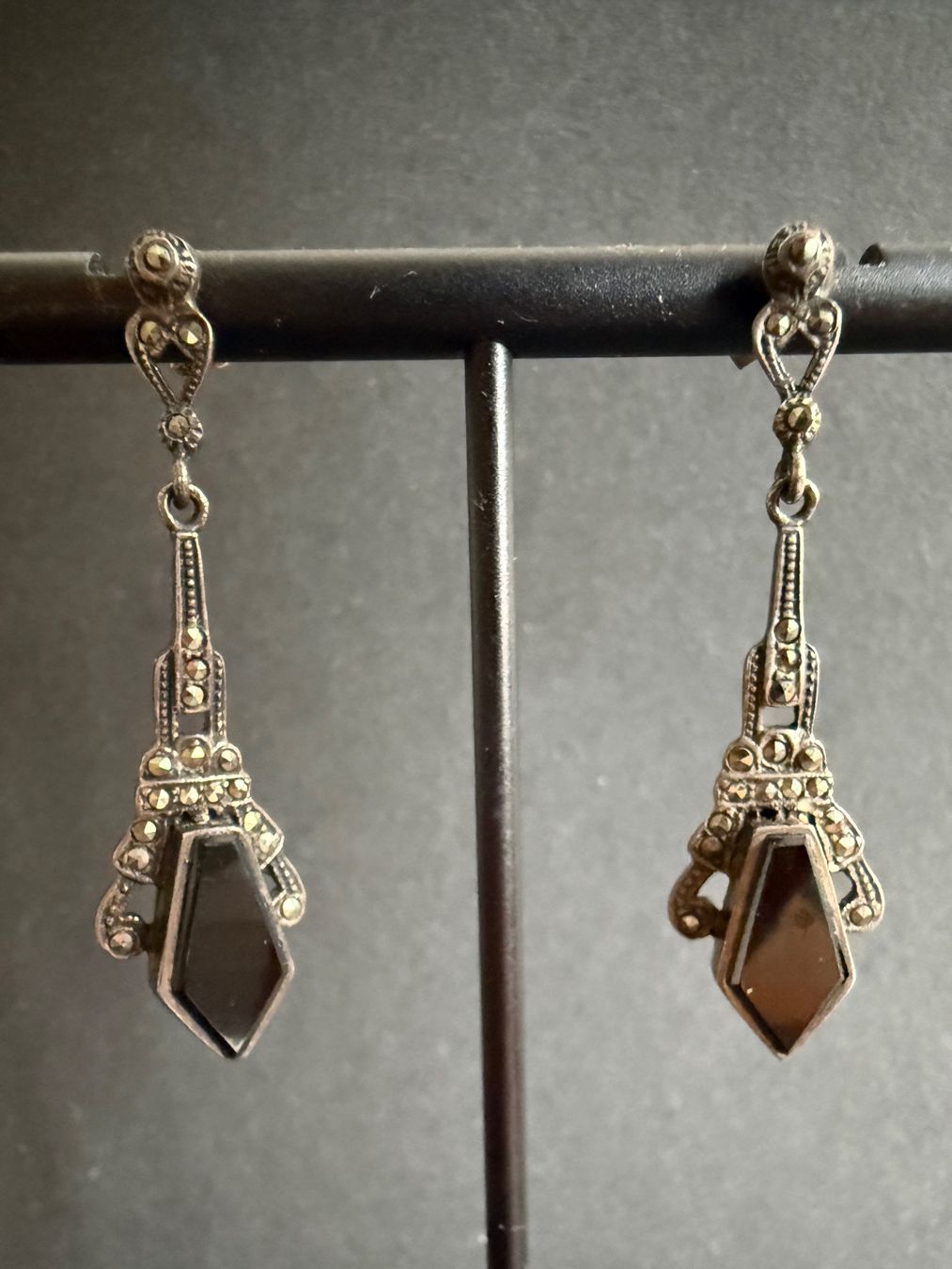 Orecchini pendenti & Orecchini a lobo: Antike Art Deco Silber Ohrstecker 925 – Usato da Spiegel b. Bern venduto da Rogger72 3
