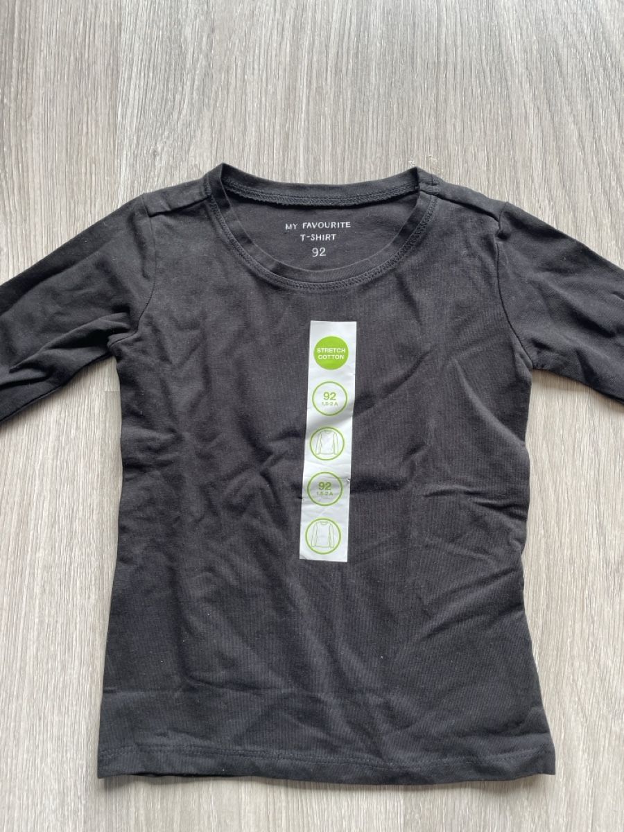 Hemden, T-Shirts & Polos: Neues Langarmshirt, Gr. 92, Schwarz, neu – Neu (gemäss Beschreibung) aus Biel/Bienne von Bolagol9 1
