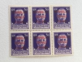 Italia WK2 - Repubblica Sociale Briefmarke