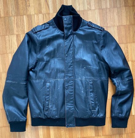 Swiss Made Vintage Lederjacke – Designed von Azadpour (L)