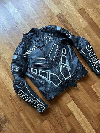 Racing Lederjacke moto Giacca chaqueta Racing