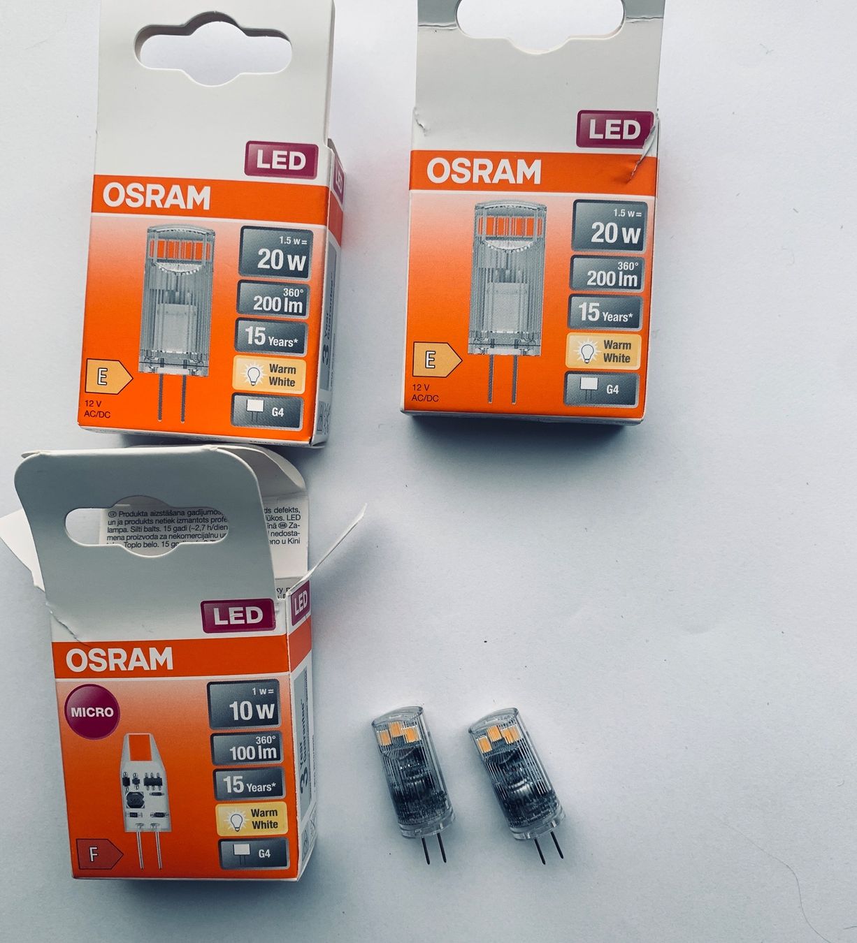 Lampade: 3 Packungen à 2 Stk., G4, LED – Usato da Bern venduto da Flora.Sonea 1