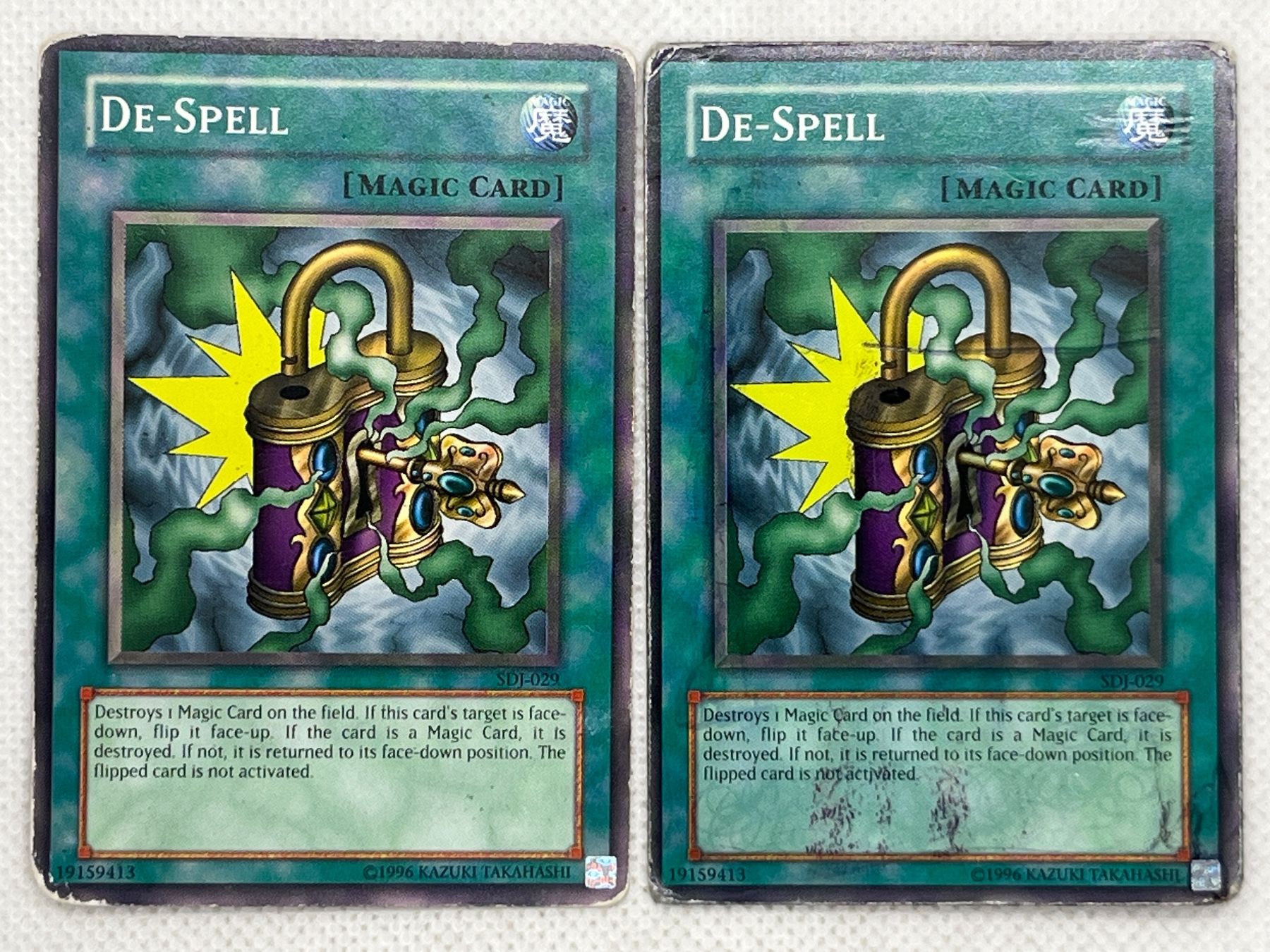 Yugioh Sammelbilder & Trading cards: Yu-Gi-Oh 2x De-Spell Magic Card – Gebraucht aus Hinterkappelen von Kim1992