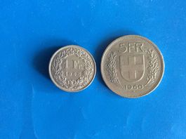 5 + 1  francs  1968