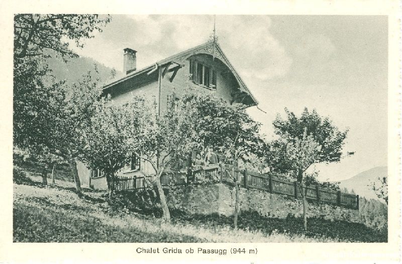 Ansichtskarten: Passugg - Chalet Grida + c1930 – Gebraucht aus Emmenbrücke von teestube