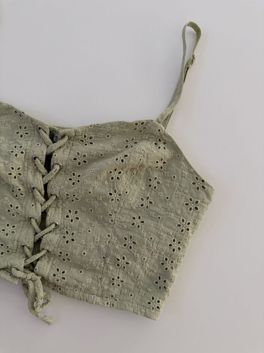 Top: Crop Top Damen hellgrün Grösse XXS – Nuovo (secondo la descrizione) da Gränichen venduto da Domsiiiii 1