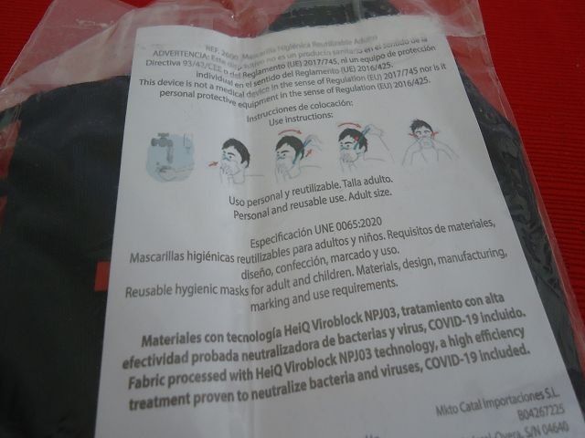 Gesichts- und Gehörschutz: SBB Stoffmaske  NEU – Neu und originalverpackt aus Ergisch von Haemmerli59 1