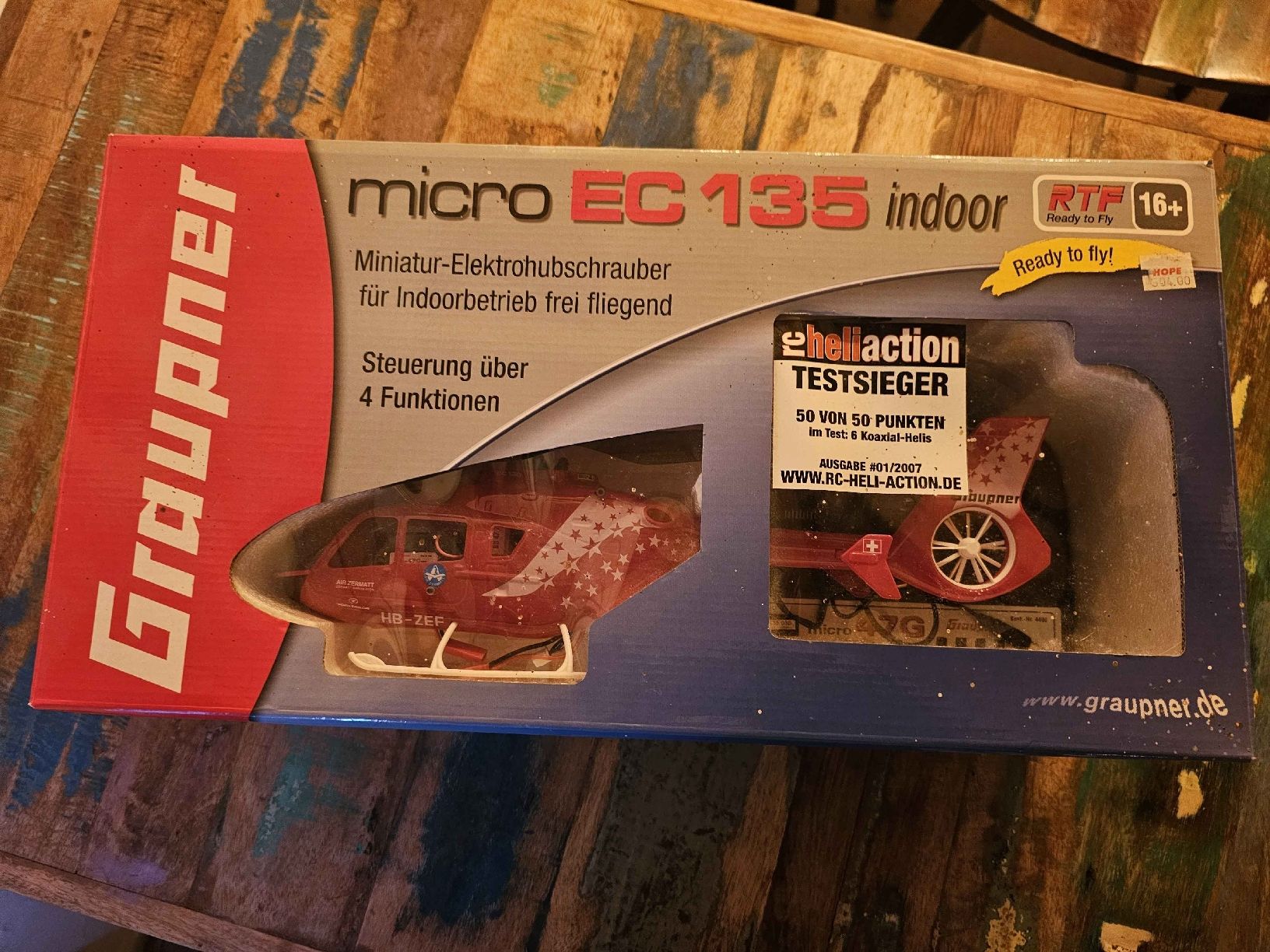 Modellismo RC: Graupner EC 135 Miniatur Helikopter – Nuovo e nell'imballaggio originale da Meisterschwanden venduto da Luluku