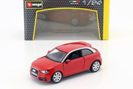 Audi A1 3-Türer 8X 2010-2018 rot / silber   1:24 von Bburago