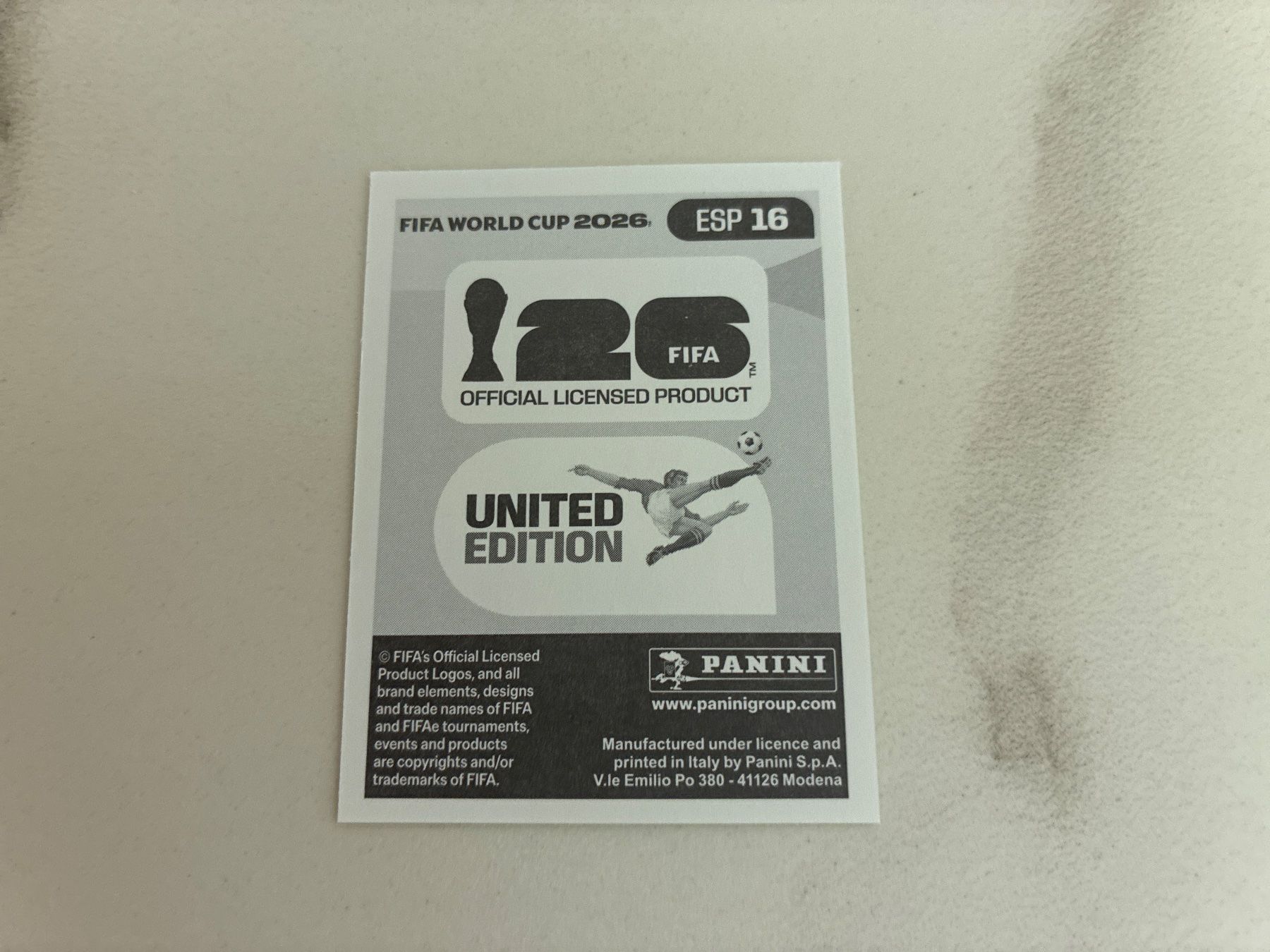 Panini Carte collezionabili: Panini WM 2026 Mexiko Sticker - ESP16 – Nuovo (secondo la descrizione) da Basel venduto da yac_h5js 1