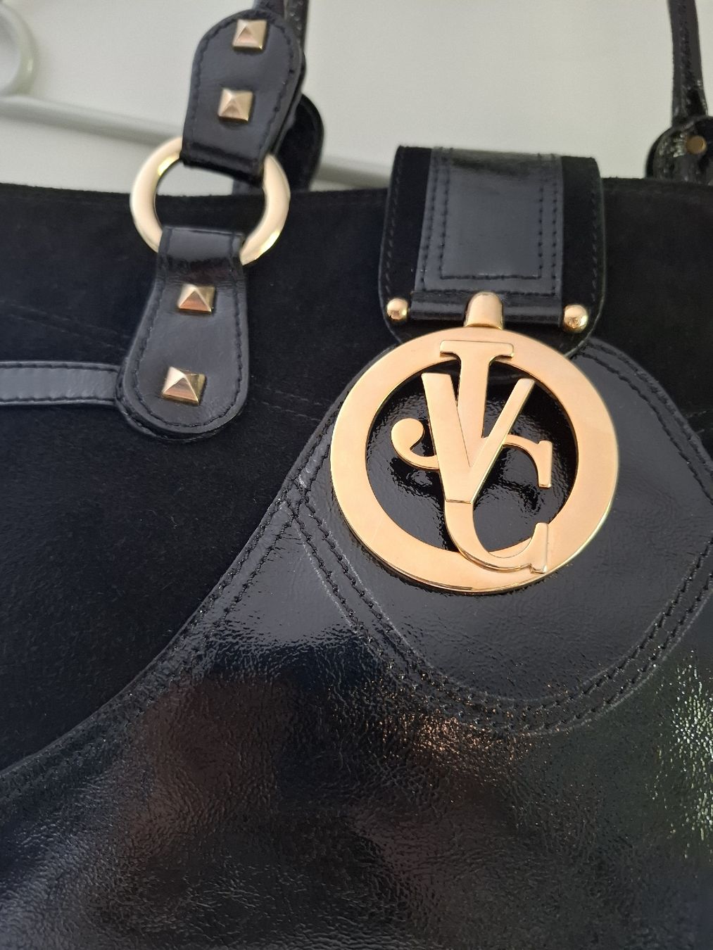 Versace Borse da donna: Leder Versace Tasche schwarz vintage – Nuovo (secondo la descrizione) da Hurden venduto da Quadrille76 1