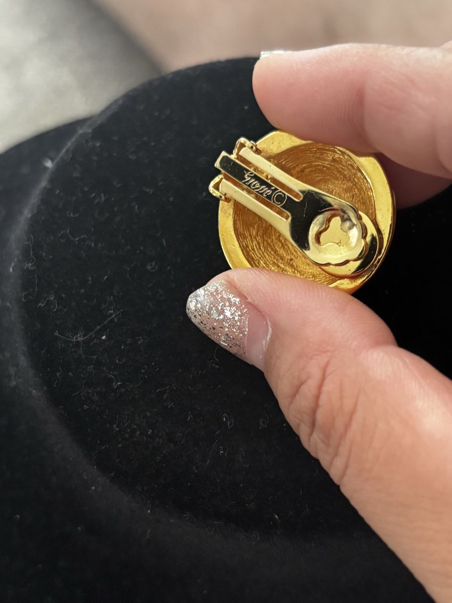 Boucles d'oreille: Henkel Grossé Vintage Ohrclips 24K vergoldet – D'occasion à Uznach par Vintage2022. 2
