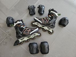 Sirio Inlineskates / Rollerblades Gr. 46 inkl. 6 Protektoren