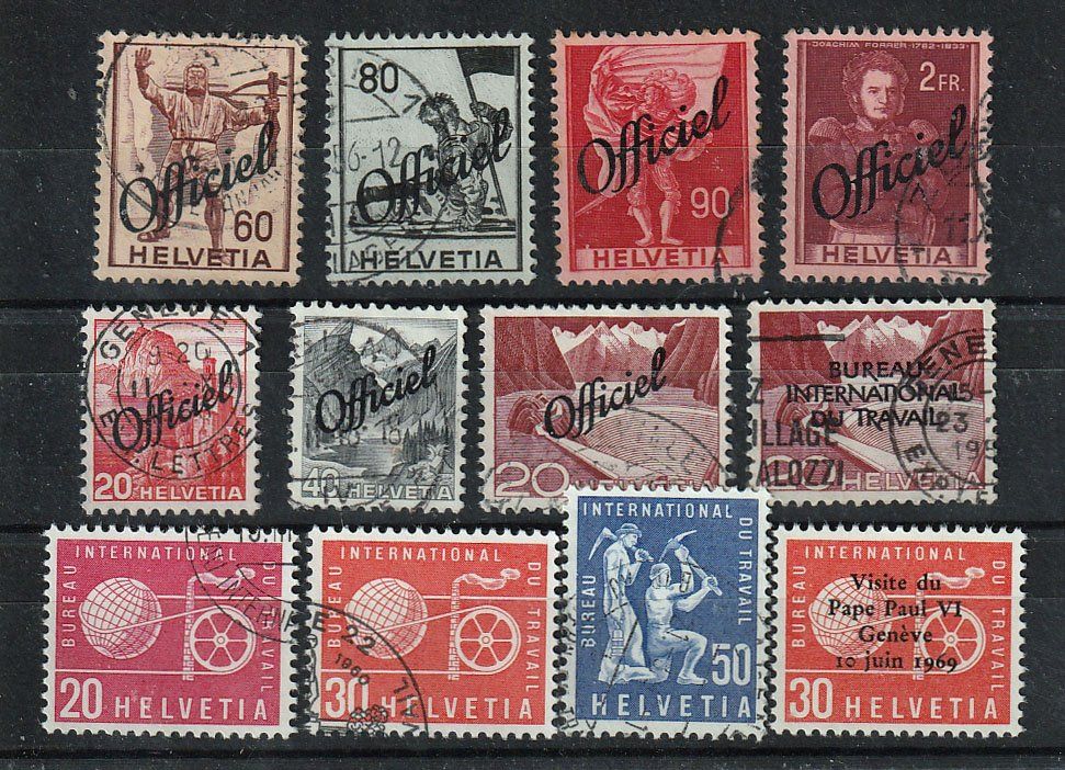 Tutti i francobolli: Diverse CH-Dienstmarken – Usato da Arlesheim venduto da gaugi43