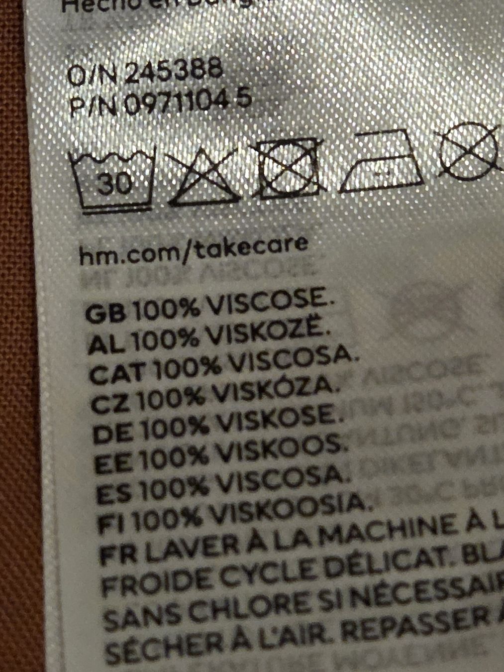 H&M Pantaloni: HM Culottes in Rostrot - Grösse L – Usato da Subingen venduto da DENDLE20 3