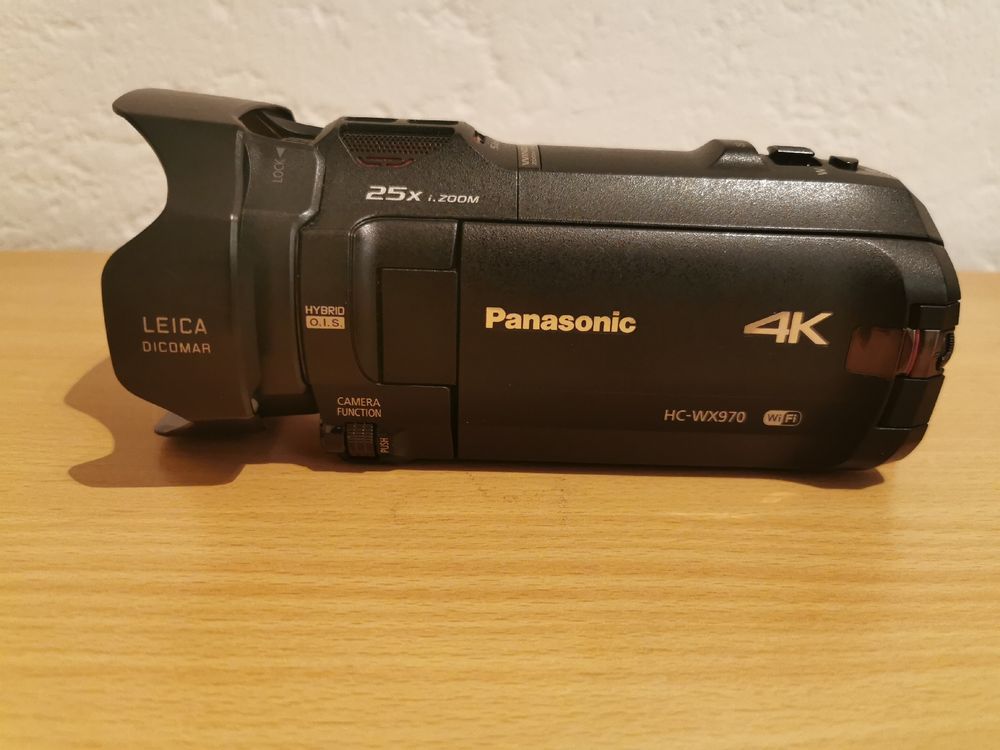 4K UHD Camcorder Panasonic HC-WX970 - Like New Condition