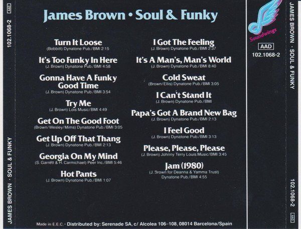 CD: James Brown - Soul & Funky - include "Turn it Loose" – Usato da Unterbäch venduto da jaqila 1