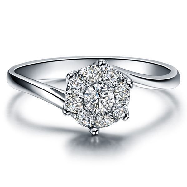 Ringe: Diamantring 18k Weissgold, 0.36 ct, neu – Neu und originalverpackt aus Arbon von Helmuth 2