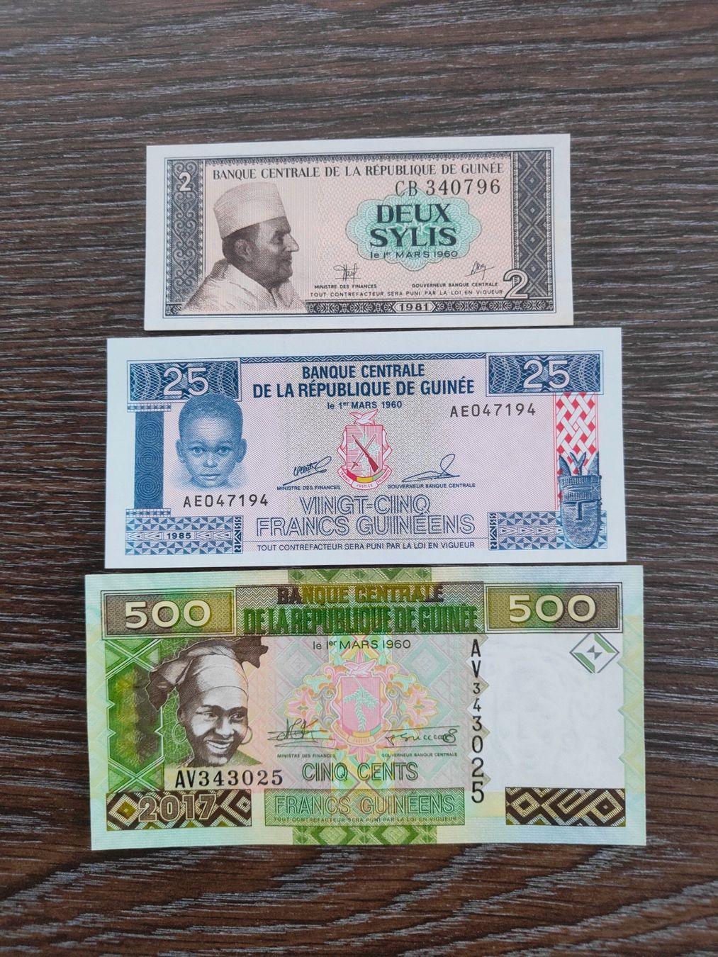 Banconote: LOT Guinea 3 Stück !!!!!! – Nuovo (secondo la descrizione) da Flaach venduto da Lonzo99