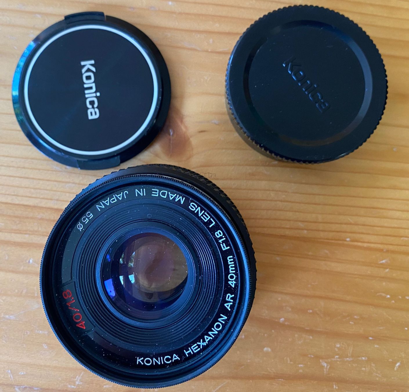 Konica Objectifs: Konica Hexanon AR 40/1.8 pancake – D'occasion à Gelterkinden par Pingpong8 5