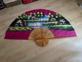 Fächer mit wunderschönem Motiv 150cm
