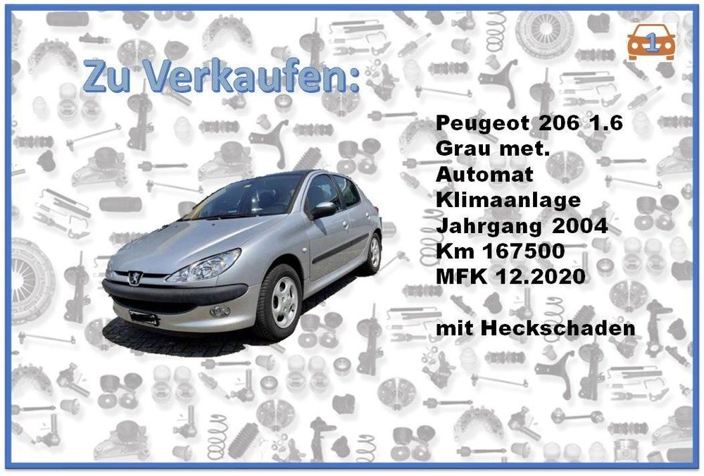 Peugeot 206 Schraghecknull