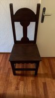 Massiver Holzstuhl im Landhausstil / Vintage