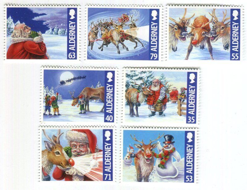 Tous les timbres: Briefmarken "Weihnachtsmann". Alderney – Neuf avec emballage d'origine à Basel par Butsch5