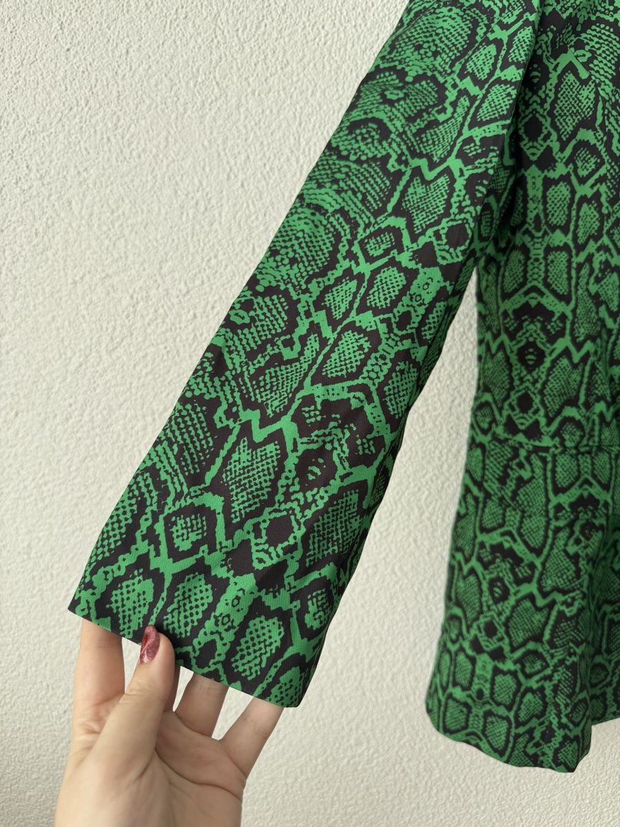Giacche: Grüner Blazer mit Schlangenprint – Nuovo (secondo la descrizione) da Glattpark(Opfikon) venduto da olg_g9wb 2