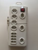 Steckdosenleiste Unitec 7x Typ 13/4 mit Schalter Weiss Neu