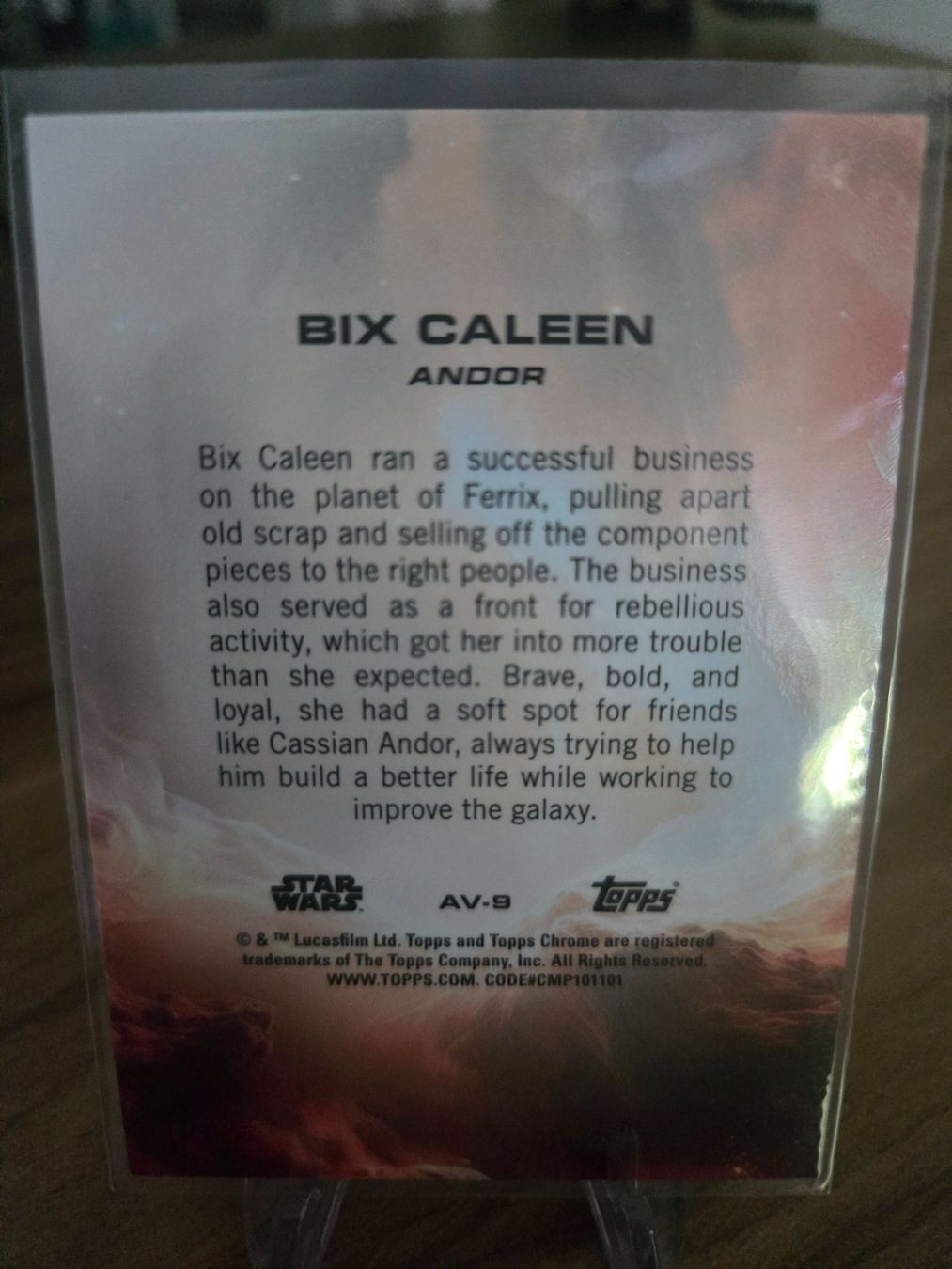 Star Wars Sammelbilder & Trading cards: Star Wars Bix Caleen Andor Topps Chrome 98/99 Aurebesh – Gebraucht aus Pregassona von med_fk22 1