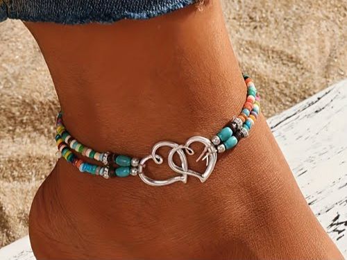 Armbänder & -reifen: elastisches Fusskettchen NEU – Neu (gemäss Beschreibung) aus Reinach AG von nicki024