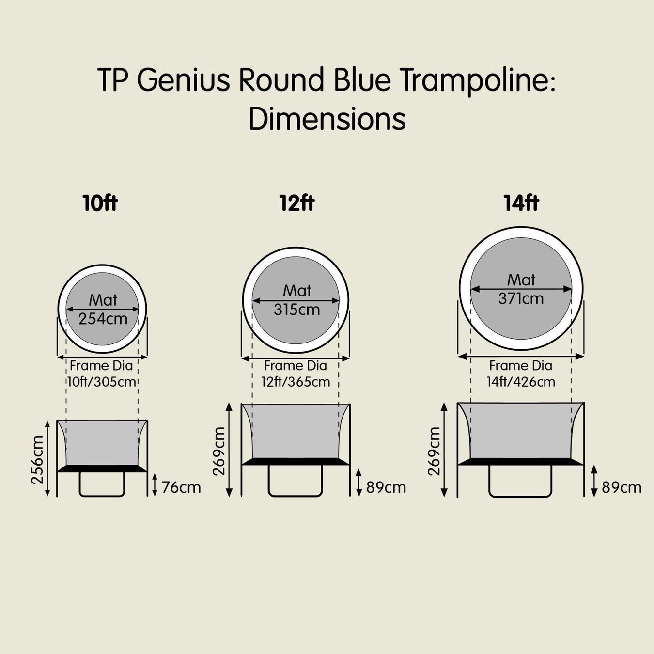 Trampolini: Trampolin Genius 10FT – Nuovo e nell'imballaggio originale da Erlinsbach venduto da Home-World 9