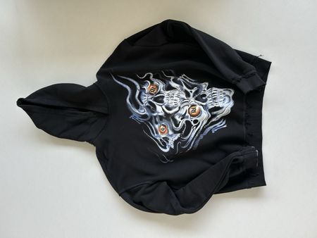 MISBHV Skull Hoodie, Grösse M, cooler Herbst-Look!