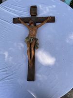 Antikes Kruzifix Jesus 71x41cm (23)