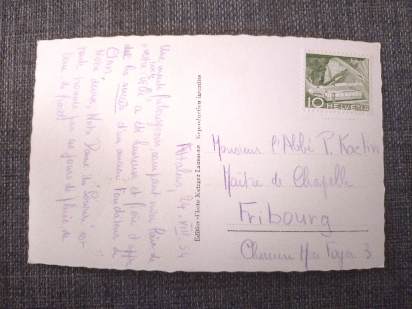 Cartes postales:  Les Pacots Châtel-St-Denis Vue aérienne  – D'occasion à Farvagny-le-Grand par LaCaverne 1