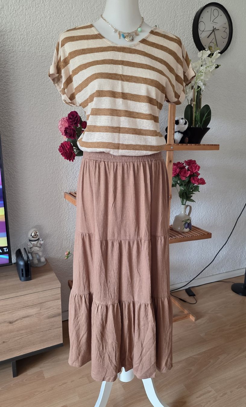 Kleiderpakete: Striped Top size S, Everme brand, Polyester/Linen – Gebraucht aus Klingnau von fairy.princess