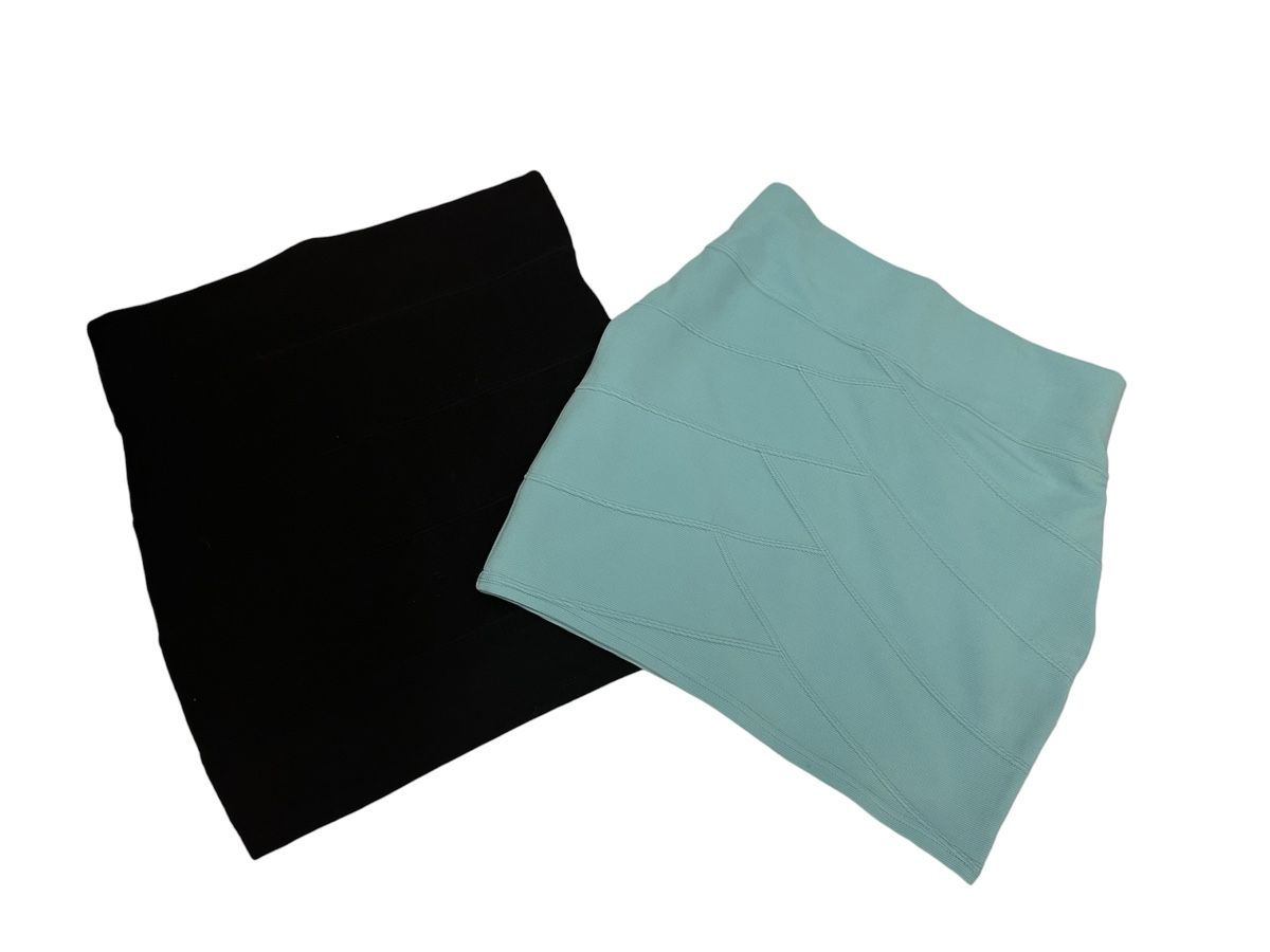 Tally Weijl Gonne: 2 er Set Sommer Rock Minirock Bandage mint oder schwarz – Usato da unterentfelden venduto da leyla08 2