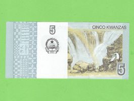 Angola Banknote: 5 Kwanza Schein - Rarität für Sammler!