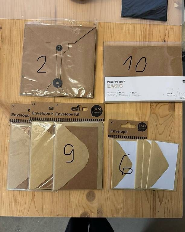 Carta: Diverse Couverts/Karten Kraftpapier – Usato da Zürich venduto da fienne