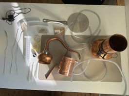 Destillieranlage Kupfer mit Zubehör guter Zustand