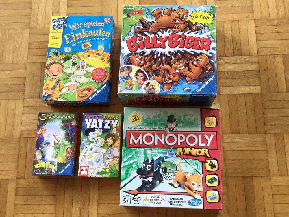 5 Kinder Gesellschaftsspiele Kaufen auf Ricardo