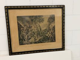 "Bertha von Burgund" Druck, Gravur, Vintage Karl Jauslin
