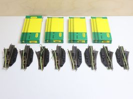 Minitrix 8 x Elektro Weiche 4962 - Schöne Modelle Neuwertig