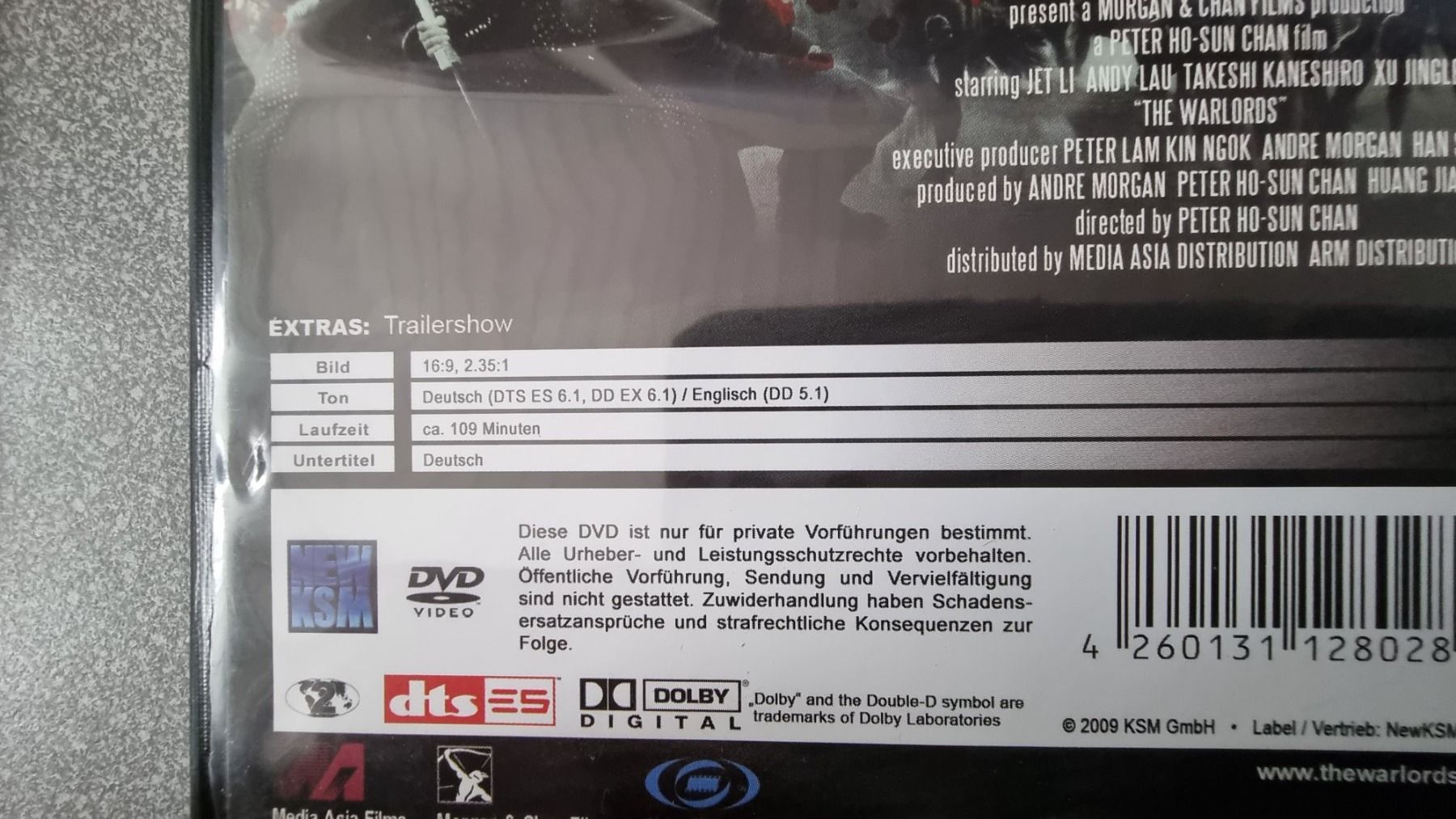 Tous les DVDs: DVD The Warlords / Jet Li – D'occasion à Oetwil am See par fineli2 1