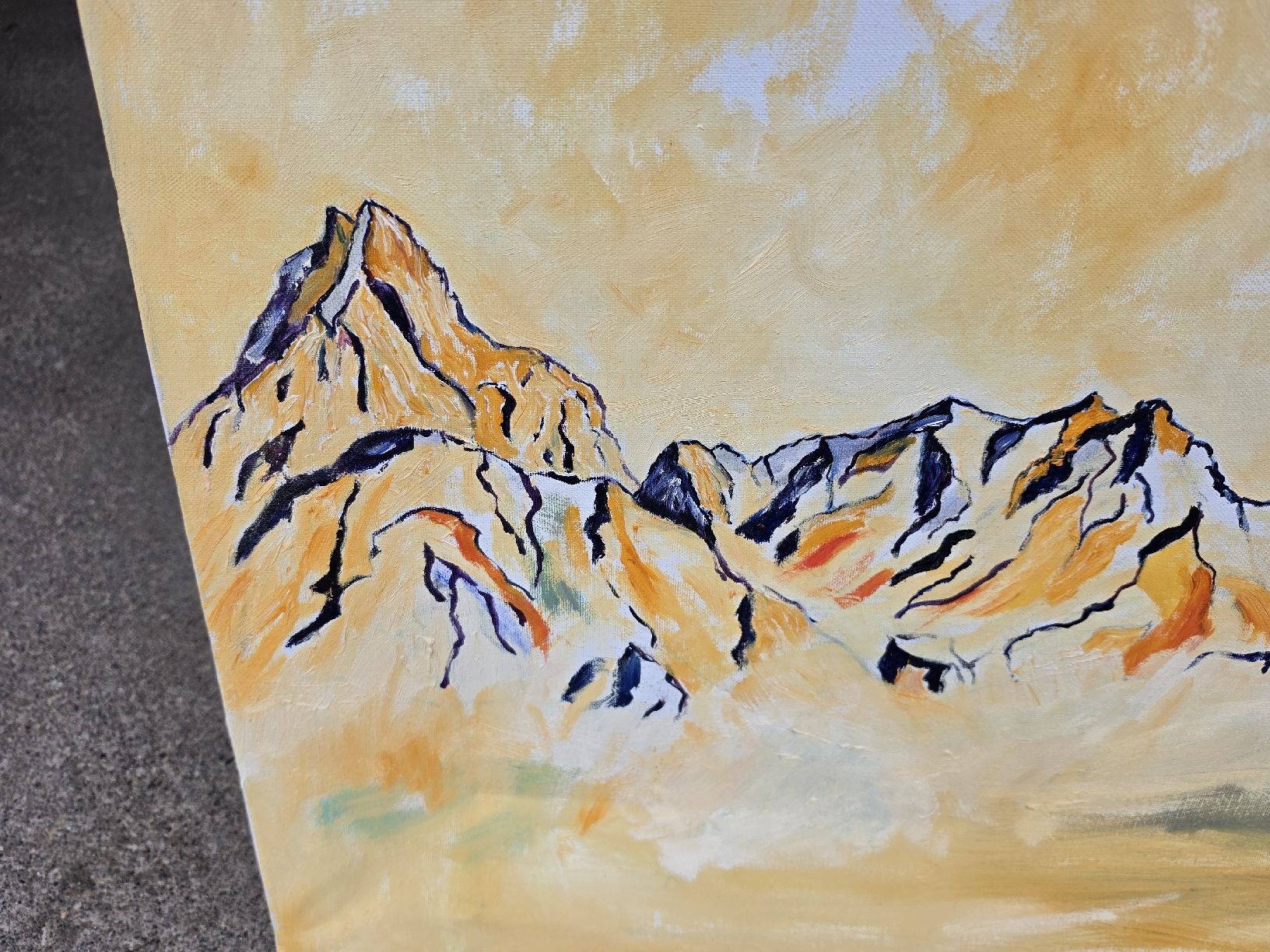 Dipinti: Berglandschaft Gemälde, Wandbild, Kunst, neuwertig... – Usato da Mettlen venduto da elios0888 1