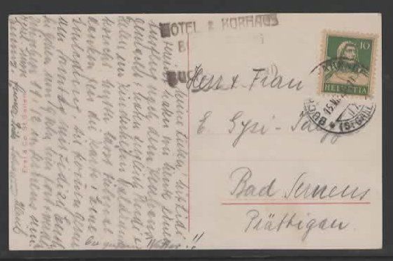 Cartoline postali: Hotel Kurhaus Buchserberg  (K – Usato da Ruggell venduto da Masescha 1