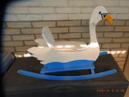 Schaukelpferd Wisa Gloria Schwan Holz gebraucht