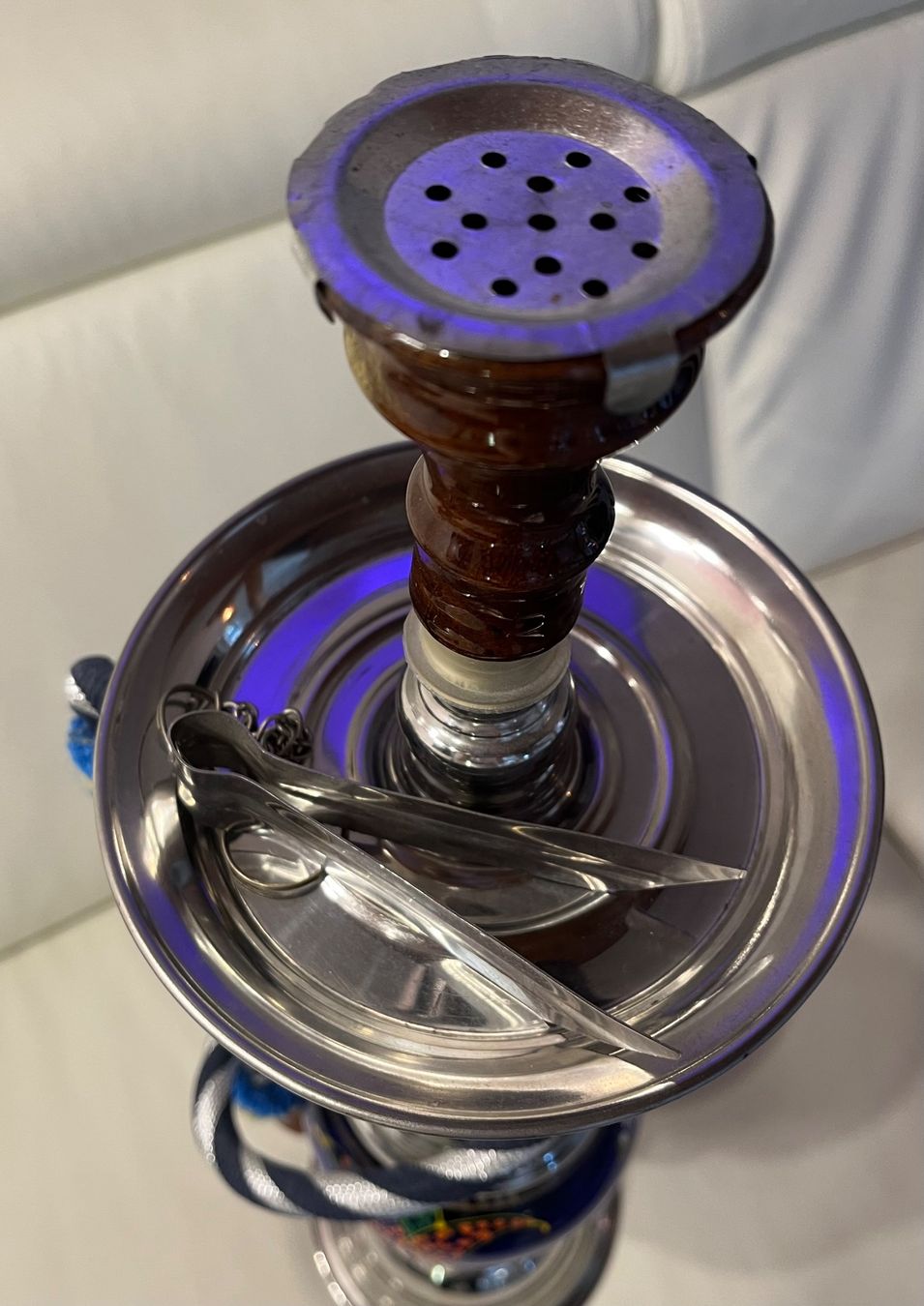 Narghilé: Shisha Wasserpfeiffe neu Blau/silber – Nuovo (secondo la descrizione) da Roggwil TG venduto da Jolivon63 5