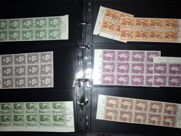 Sammlung Bogenteile / Dienstmarken / Sondermarken eca ..